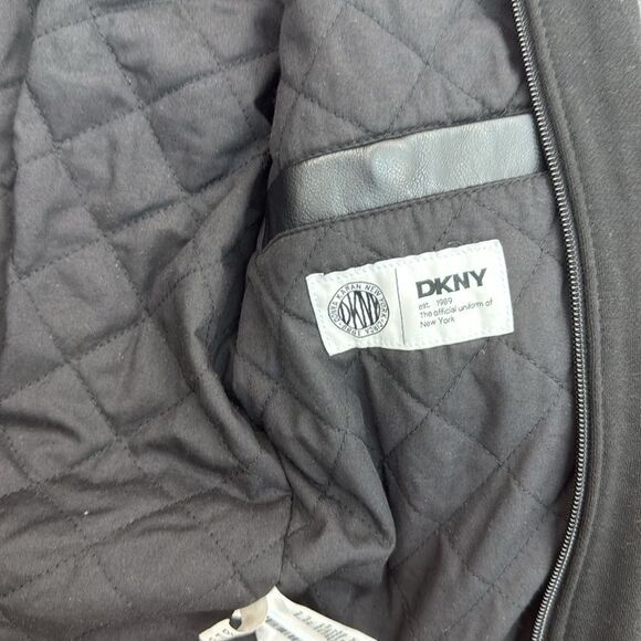 NWT DKNY Charcoal Hooded Men's Jacket Size S - Picture 7 of 11